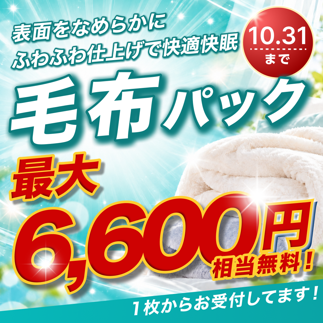 毛布パック ミンク加工無料